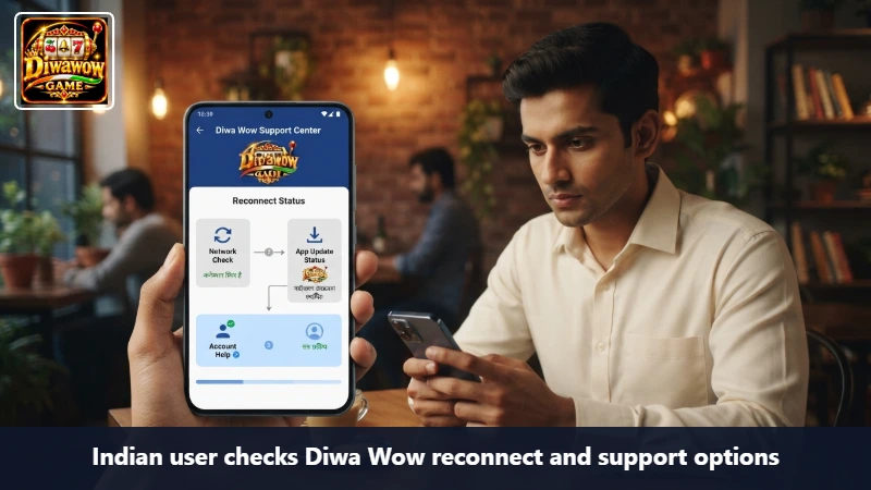 Indian user checks Diwa Wow reconnect and support options